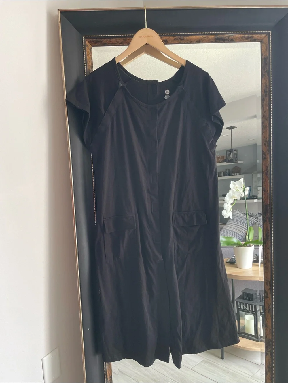 Kindred Bravely Black Labor & Delivery Hospital Gown Maternity Nursing Small